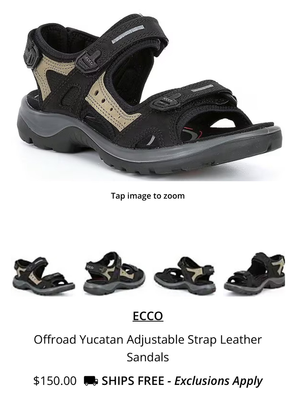 Offroad Yucatan Adjustable Strap Leather Sandals sz 43 unisex